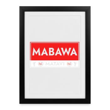 Mayotte - Affiche encadrée (27 × 37 cm) - noir - Devant