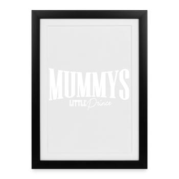 mamans mamans cadeau bébé fête parents anniversaire - Affiche encadrée (27 × 37 cm) - noir - Devant