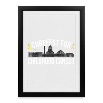 Curefest: Childhood Cancer Rally - Framed poster (27 × 37 cm) - black - Front