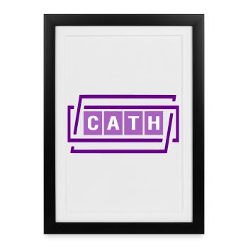 Cath - Affiche encadrée (27 × 37 cm) - noir - Devant