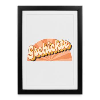 Gschicke - Femme habile et talentueuse - Affiche encadrée (27 × 37 cm) - noir - Devant
