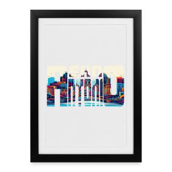 SAN ANTONIO - Affiche encadrée (27 × 37 cm) - noir - Devant
