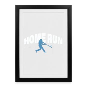 HOME RUN - Framed poster (27 × 37 cm) - black - Front
