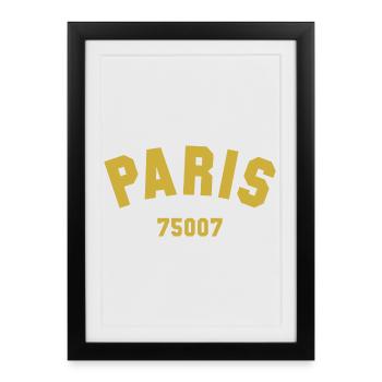 PARIS Arrondissement - Framed poster (27 × 37 cm) - black - Front