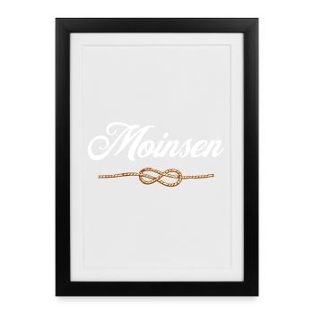« Moinsen » - Édition Tau - Affiche encadrée (27 × 37 cm) - noir - Devant