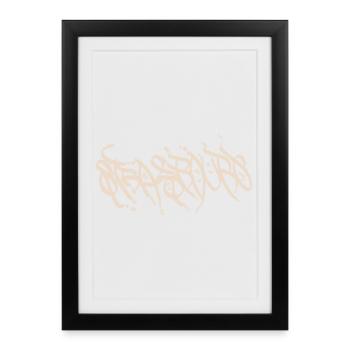 Urban Strasbourg Graffiti T-Shirt - Framed poster (27 × 37 cm) - black - Front