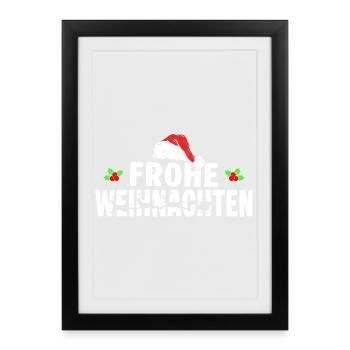 Joyeux noël - Affiche encadrée (27 × 37 cm) - noir - Devant