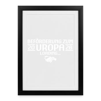 Arrière-grand-père 2026 chargement annonce de grossesse - Affiche encadrée (27 × 37 cm) - noir - Devant