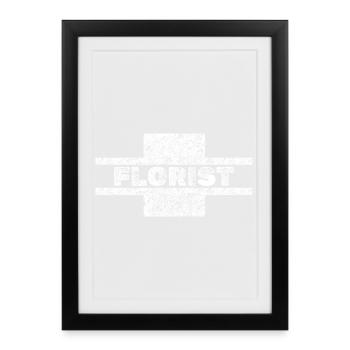 Gift for florist - Framed poster (27 × 37 cm) - black - Front