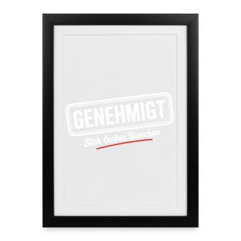 indulges yummy beer booze party beer - Framed poster (27 × 37 cm) - black - Front