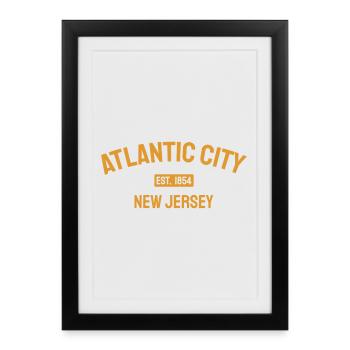 Atlantic City - Est. 1854 - New Jersey - USA - Framed poster (27 × 37 cm) - black - Front