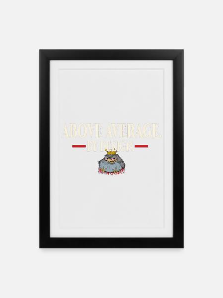 Au-dessus - Affiche encadrée (27 × 37 cm) - noir