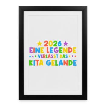 2026 A Legend Daycare Graduate - Framed poster (27 × 37 cm) - black - Front
