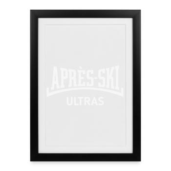 Après-Ski Ultras (Après-Ski / Concave / White) - Framed poster (27 × 37 cm) - black - Front
