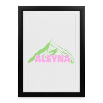 Mount Aley - Framed poster (27 × 37 cm) - black - Front