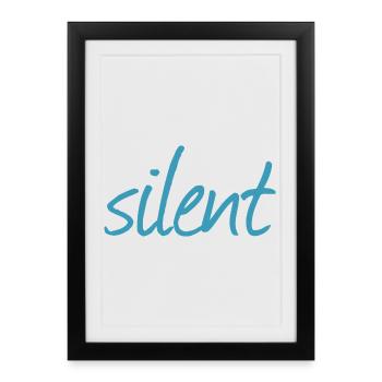 Silent - Framed poster (27 × 37 cm) - black - Front