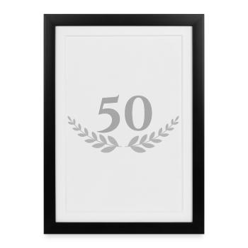 50 - Affiche encadrée (27 × 37 cm) - noir - Devant