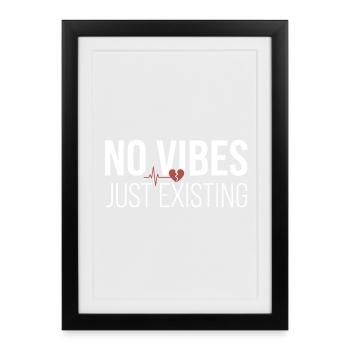 Pas d’ambiance - Affiche encadrée (27 × 37 cm) - noir - Devant