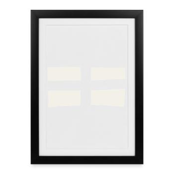 England Fahne - Roter Hintergrund - Gerahmtes Poster (27 × 37 cm) - Schwarz - Vorne