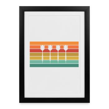 Fléchettes - Affiche encadrée (27 × 37 cm) - noir - Devant