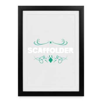 SCAFFOLDER Vintage Ornament Style - Framed poster (27 × 37 cm) - black - Front