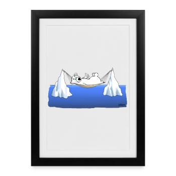 Chilling - Framed poster (27 × 37 cm) - black - Front