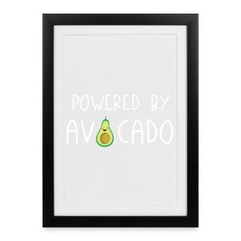 Powered by Avocado - Framed poster (27 × 37 cm) - black - Front