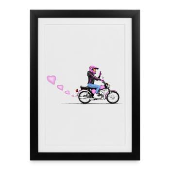 Samson Fille - Affiche encadrée (27 × 37 cm) - noir - Devant
