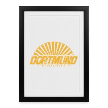 Dortmund International Football - Framed poster (27 × 37 cm) - black - Front