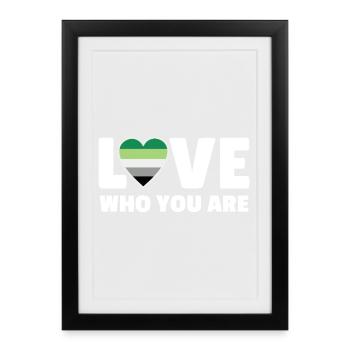 Aimez qui vous êtes - Affiche encadrée (27 × 37 cm) - noir - Devant