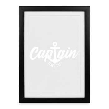 CAPTAIN SINCE 2025 - Framed poster (27 × 37 cm) - black - Front