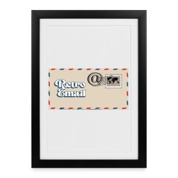 Retro Enamel - Framed poster (27 × 37 cm) - black - Front