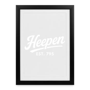 Heepen Est 795 Bielefeld - Framed poster (27 × 37 cm) - black - Front