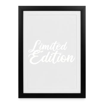 Limited edition - Framed poster (27 × 37 cm) - black - Front