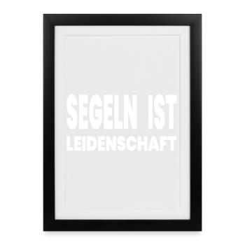 Voile - Affiche encadrée (27 × 37 cm) - noir - Devant