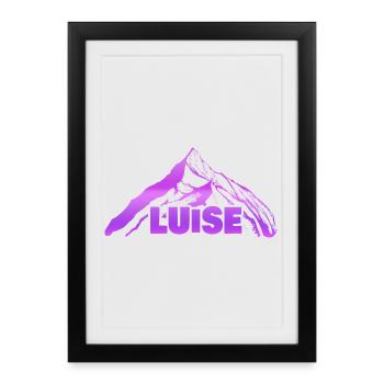 Gift for Luise - Framed poster (27 × 37 cm) - black - Front