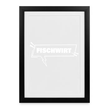 Education Fisherman - Framed poster (27 × 37 cm) - black - Front