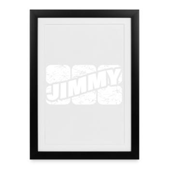 Pied-de-biche - Affiche encadrée (27 × 37 cm) - noir - Devant