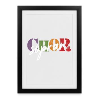 Choir Soprano - Framed poster (27 × 37 cm) - black - Front