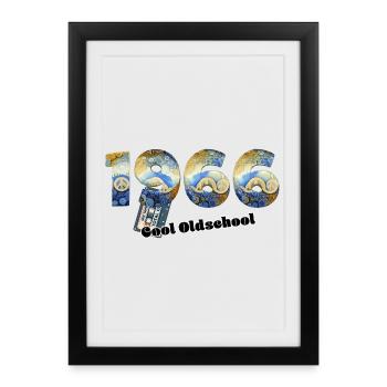 1966 Vintage Retro – Cassette – Cool Olds - Framed poster (27 × 37 cm) - black - Front