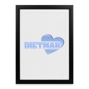 Gold Dietmar - Framed poster (27 × 37 cm) - black - Front