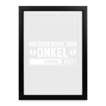 Promotion à Oncle 2027 - Affiche encadrée (27 × 37 cm) - noir - Devant