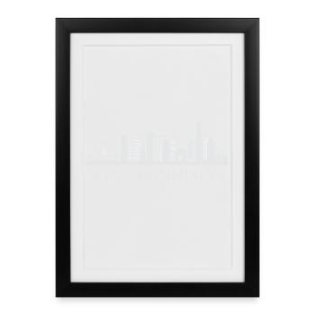 San Francisco Skyline, San Francisco USA - Framed poster (27 × 37 cm) - black - Front