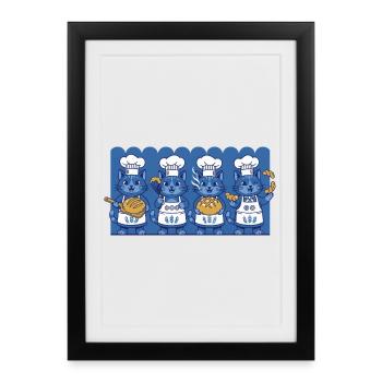 Sourdough Bread Baking Baker Sourdough Starter Jar - Framed poster (27 × 37 cm) - black - Front