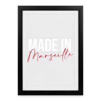 Made in Marseille - Framed poster (27 × 37 cm) - black - Front