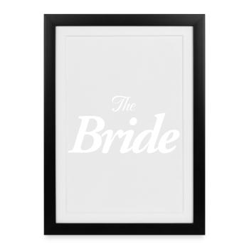 La Mariée - Affiche encadrée (27 × 37 cm) - noir - Devant