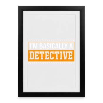 Detective - Framed poster (27 × 37 cm) - black - Front