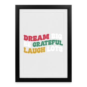 Positive Thinking Inspirational Motivational - Framed poster (27 × 37 cm) - black - Front