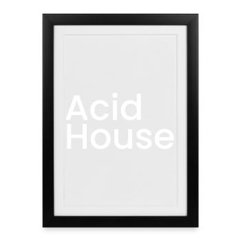 Acid House - Framed poster (27 × 37 cm) - black - Front