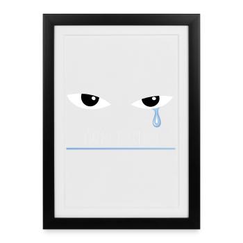 FIGHT RACISM - The Blue Tear - Framed poster (27 × 37 cm) - black - Front